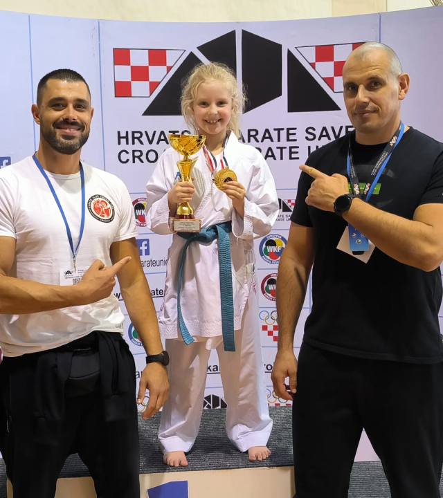 Članovi KK Šibenik 1066 Gabrijela i Roko Županović, te Bruna Gulam prvaci su Hrvatske u karateu
