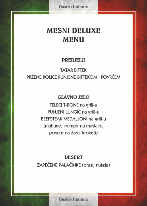 Organizirajte domjenak u restoranu Gastro Italiano! 