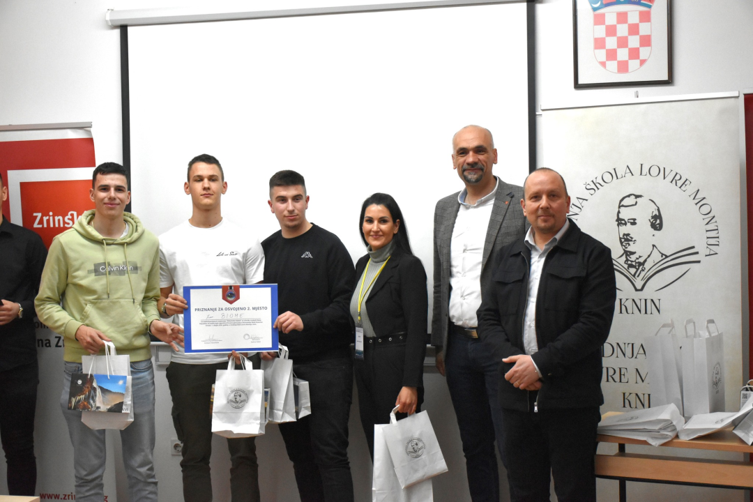 U kninskoj srednjoj školi održano regionalno natjecanje Poslovni izazov 2024. za regiju Jug
