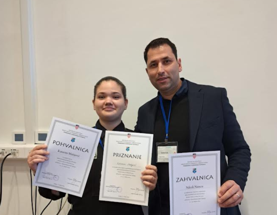 Dvoje učenika Turističko-ugostiteljske škole Šibenik osvojilo prva mjesta na regionalnom Worldskills natjecanju