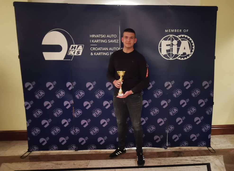 Član KK Dubrava-Šibenik Franko Škugor nagrađen za 3. mjesto u svojoj klasi