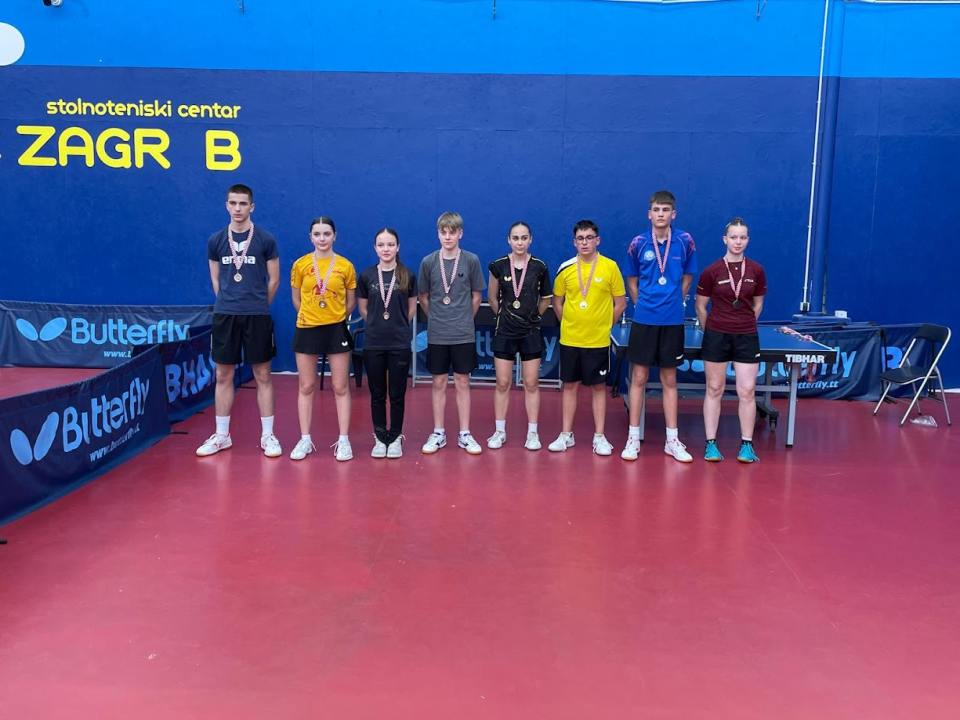 Šibenski stolnotenisači 'poharali' sjever i jug Hrvatske