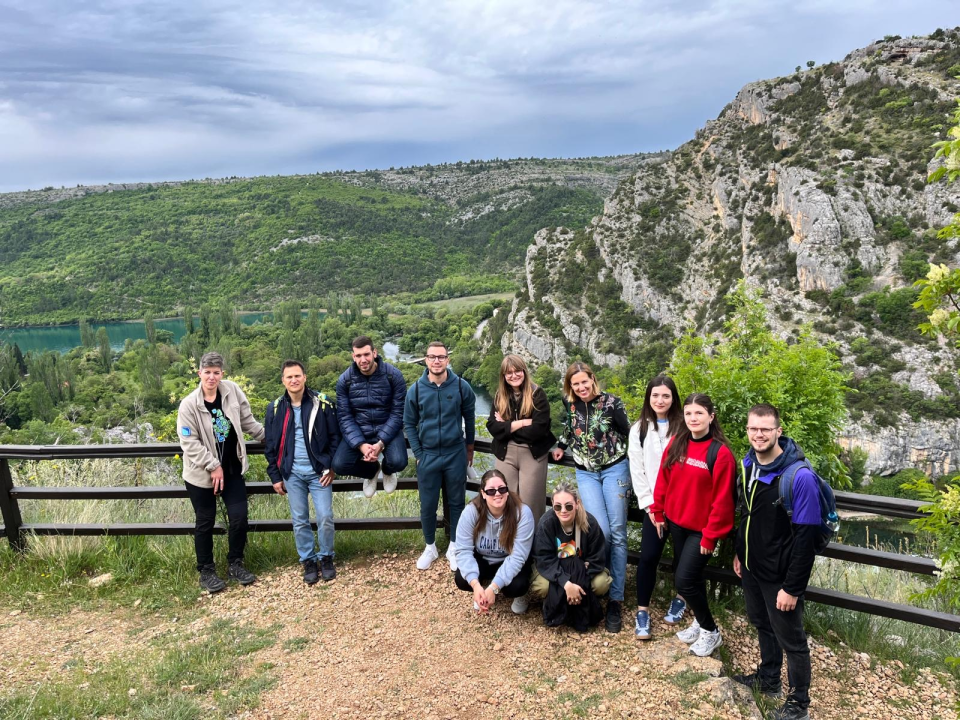 Studenti Turističkog menadžmenta VUŠ-a na terenskoj nastavi u NP Krka