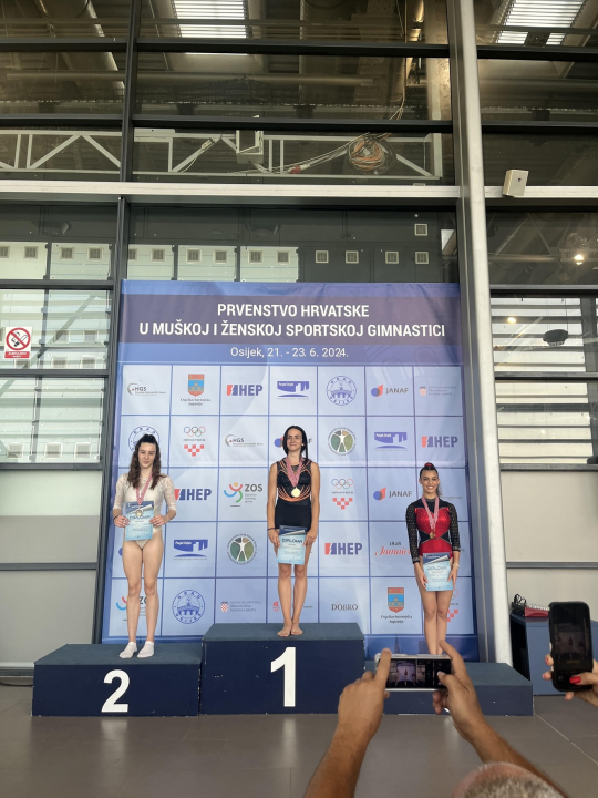 Lucija Vlahov prvakinja Hrvatske u gimnastičkom višeboju, Roko Zorić i mlađe seniorke Dišpeta brončani