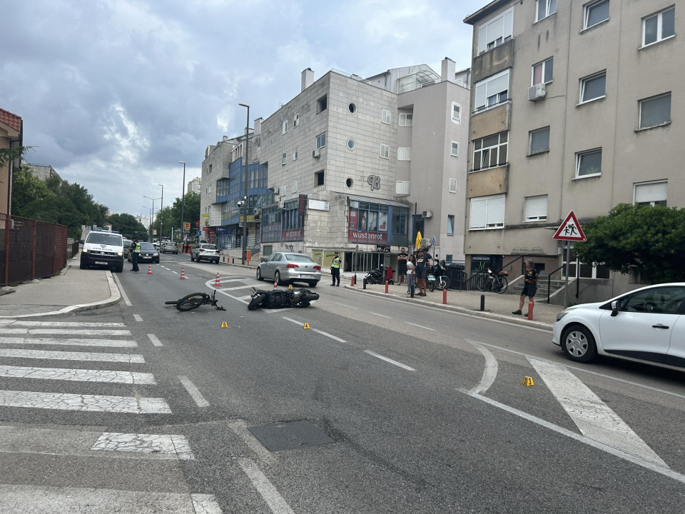 O sudaru dvije osobe na biciklu i motoru kod sportske dvorane policija će izvijestiti naknadno