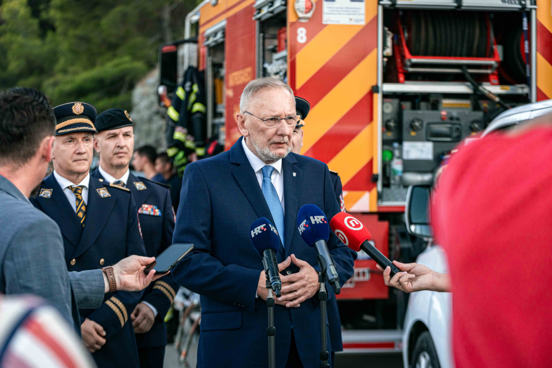 Na Martinskoj se okupili policajci, a Božinović poručio: 'Jedna smo od najsigurnijih zemalja na svijetu'
