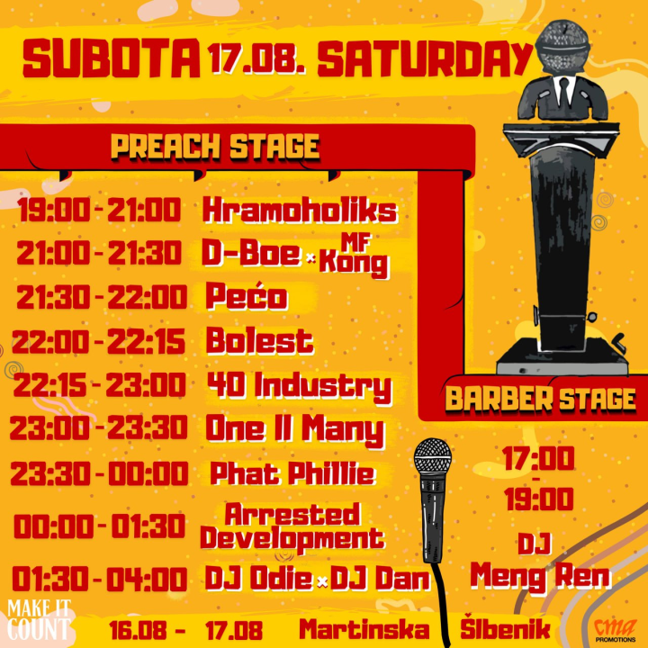 Hip-hop festival na Martinskoj: Donosimo satnicu izvođača za oba dana