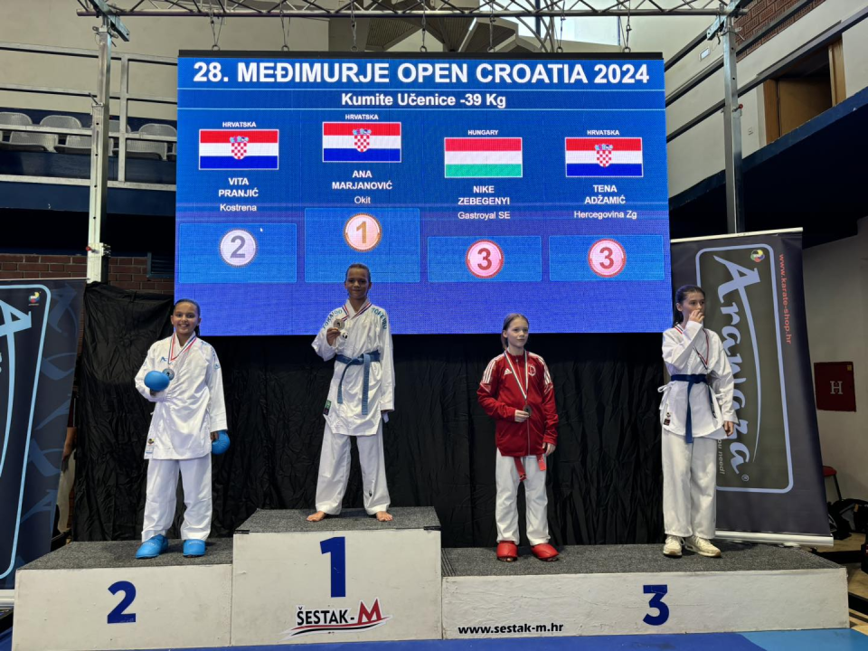 Karateke vodičkog Okita do osam medalja na 'Međimurje Openu'