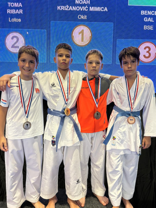 Karateke vodičkog Okita do osam medalja na 'Međimurje Openu'