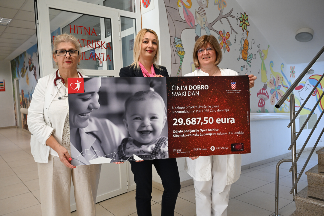 Odjel pedijatrije šibenske bolnice dobio novi holter EEG uređaj