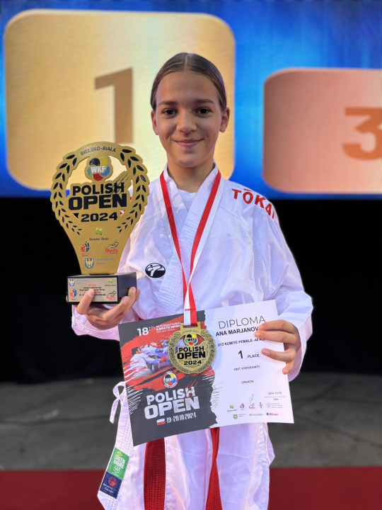 Mlade vodičke karatašice vratile se sa zlatom i broncom sa 'Polish opena'