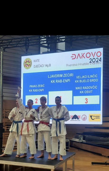 Ženska ekipa Karate kluba Osvit prvak Hrvatske