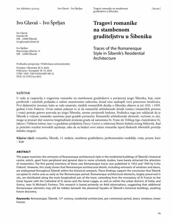 Nova saznanja o romanici u Šibeniku: Razvoj grada kroz arhitektonske nalaze