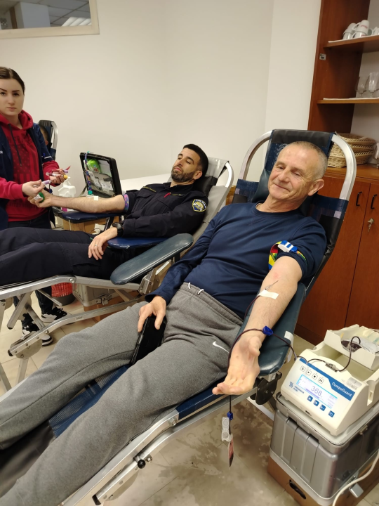 Policijski službenici ponovo pokazali humanost u današnjoj akciji darivanja krvi