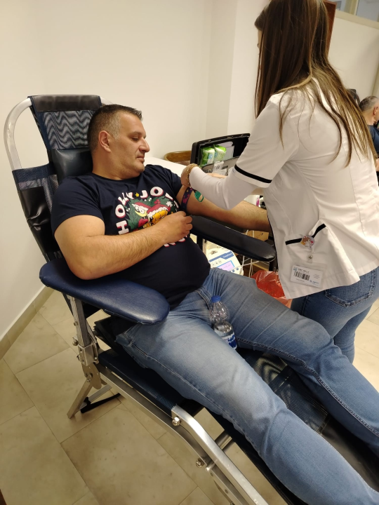 Policijski službenici ponovo pokazali humanost u današnjoj akciji darivanja krvi