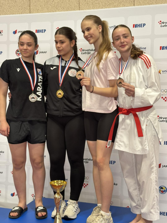 FOTO Karatašica Okita Elin Ianachi Ćopić brončana na Prvenstvu Hrvatske, ostale Vodičanke također dobre