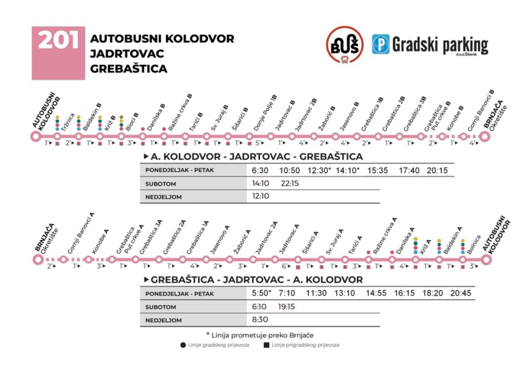 Sezonski vozni red gradskih i prigradskih autobusa 