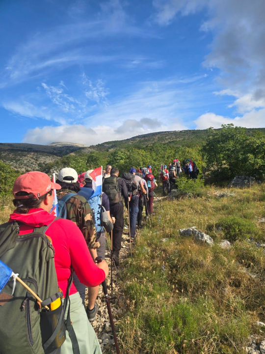Mihovilci u pohodu 'Put Oluje' stigli na Kninsku tvrđavu