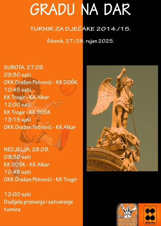 FOTO Dječaci iz OKK Dražen Petrović uvjerljivi pobjednici turnira 'Gradu na dar'