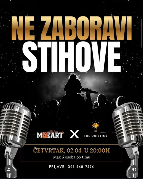 FOTO Ne propustite trodnevni program u Mozartu: Kviz 'Ne zaboravi stihove', Nino Mrčela i DJ party!