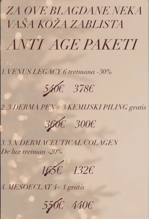 Sorriso Beauty Centar časti popustima na vrhunske pakete tretmana!