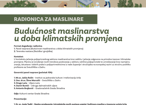 Fotografija 4 - Ne propustite odličnu radionicu o budućnosti maslinarstva!