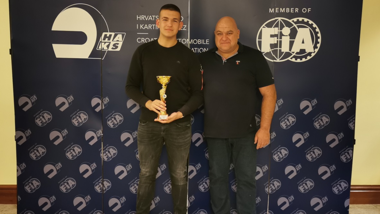 Član KK Dubrava-Šibenik Franko Škugor nagrađen za 3. mjesto u svojoj klasi