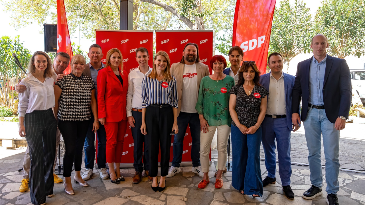 Rijeke pravde u Šibeniku: 'U srijedu HDZ šaljemo daleko od naših novaca, daleko od krađe. Ne trebaju Hrvatskoj ni Orban ni Vučić'