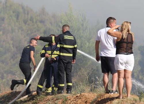 Fotografija 5 - Zapovjednik Dukić: 'Preko tisuću hektara je opožarene površine, vjetar stvara velike probleme'