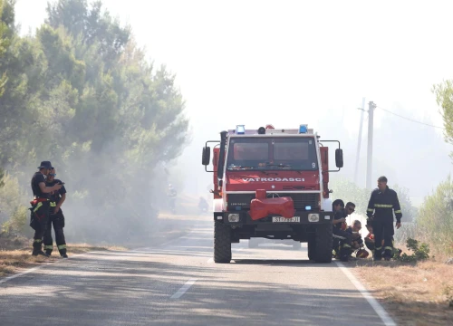 Fotografija 7 - Zapovjednik Dukić: 'Preko tisuću hektara je opožarene površine, vjetar stvara velike probleme'