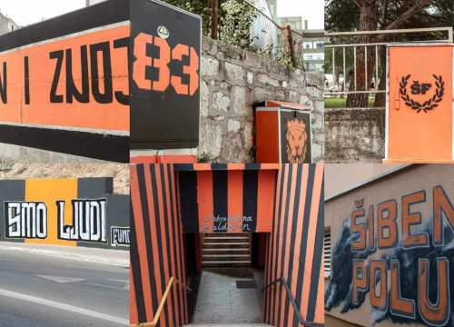 Šibenik diše narančasto: Kvartovi postaju galerije za navijačku umjetnost