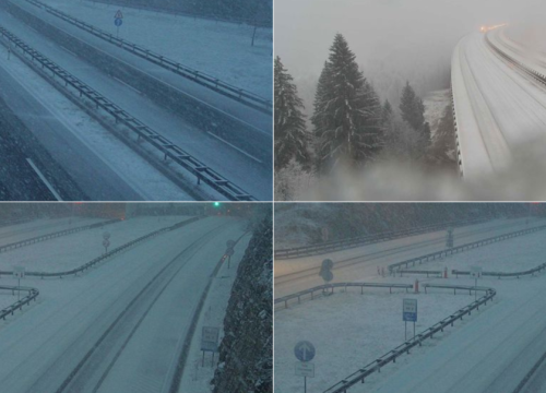 Zimski uvjeti diljem zemlje, pada obilan snijeg