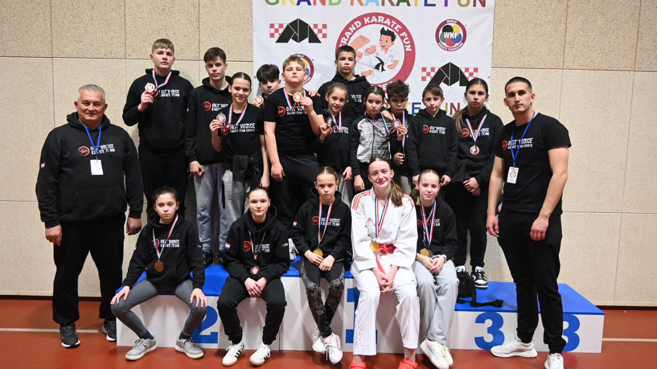 Karataši Okita donijeli u Vodice titulu najboljeg kluba na '4. Grand Karate Funu'