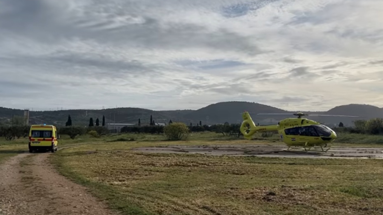 Prva helikopterska medicinska akcije na relaciji Šibenik–Split: Pacijent s ozljedom glave hitno prebačen u splitski KBC