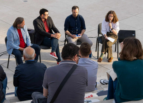Tribina koalicije SDP Možemo! na šibenskoj Poljani: 'Stanovanje postaje luksuz za građane'