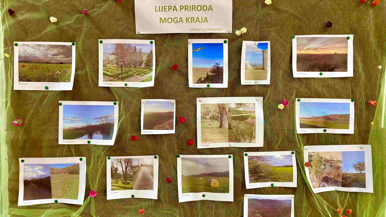 Učenici iz Drniša obilježili Dan planeta Zemlje izložbom 'Lijepa priroda i Knjiga otpada'