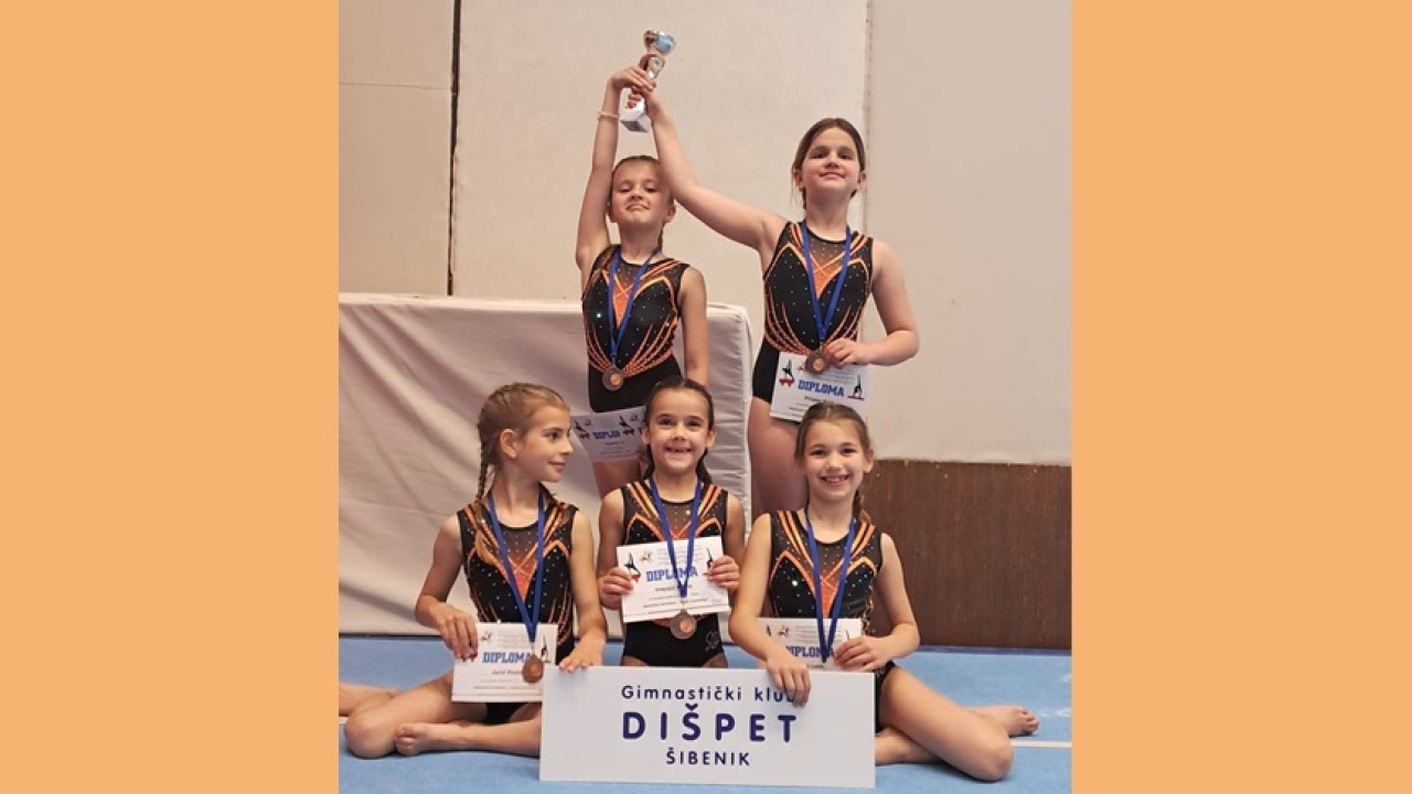 Gimnastičarke Dišpeta osvojile ekipno srebro i broncu na Prvenstvu Dalmacije