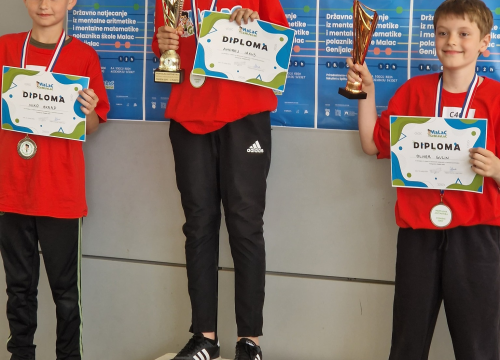 Fotografija 1 - FOTO: Malci Genijalci iz Šibenika rasturili Državno natjecanje iz mentalne aritmetike i matematike