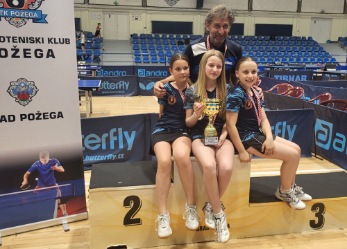 Stolnotenisačice Šibenika uspješne u Požegi: Najmlađe kadetkinje prvakinje Hrvatske