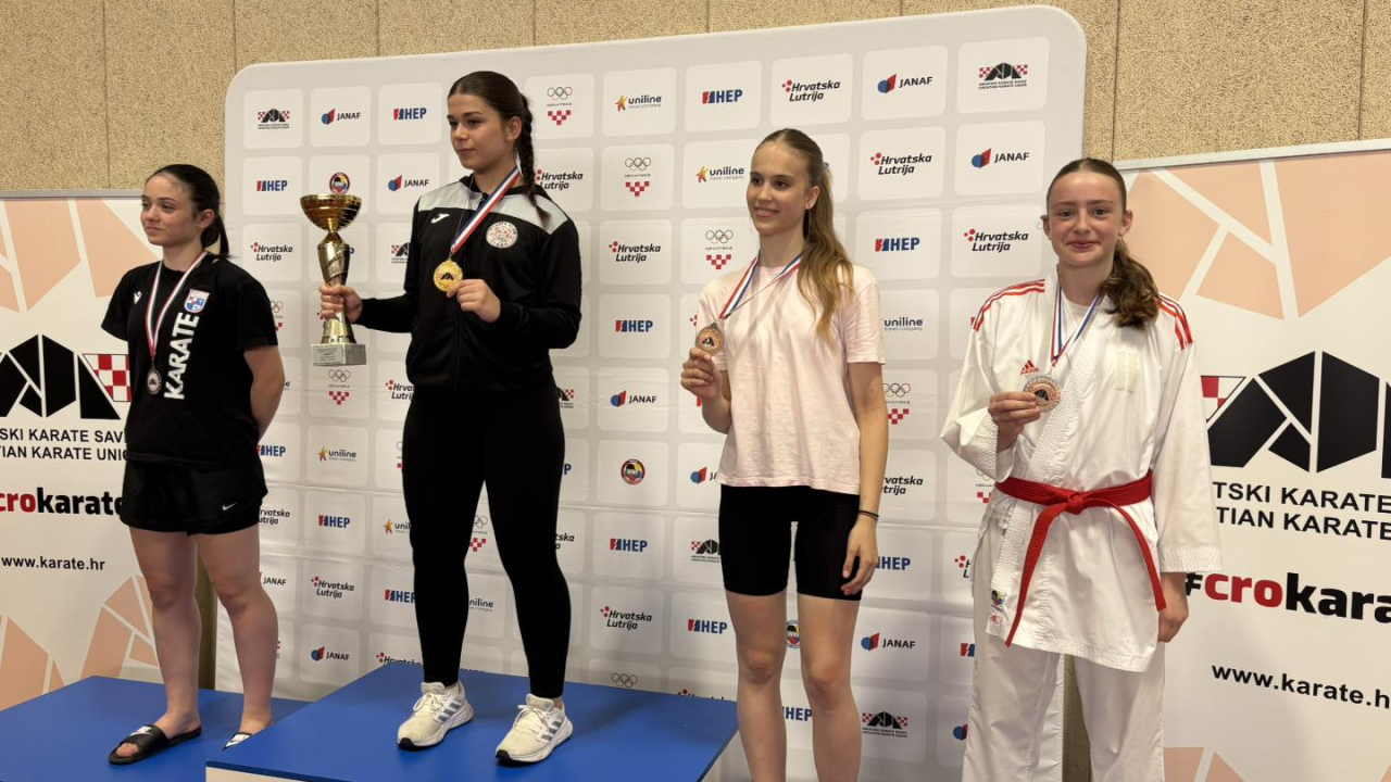 Karatašica Okita Elin Ianachi Ćopić brončana na Prvenstvu Hrvatske, ostale Vodičanke također dobre