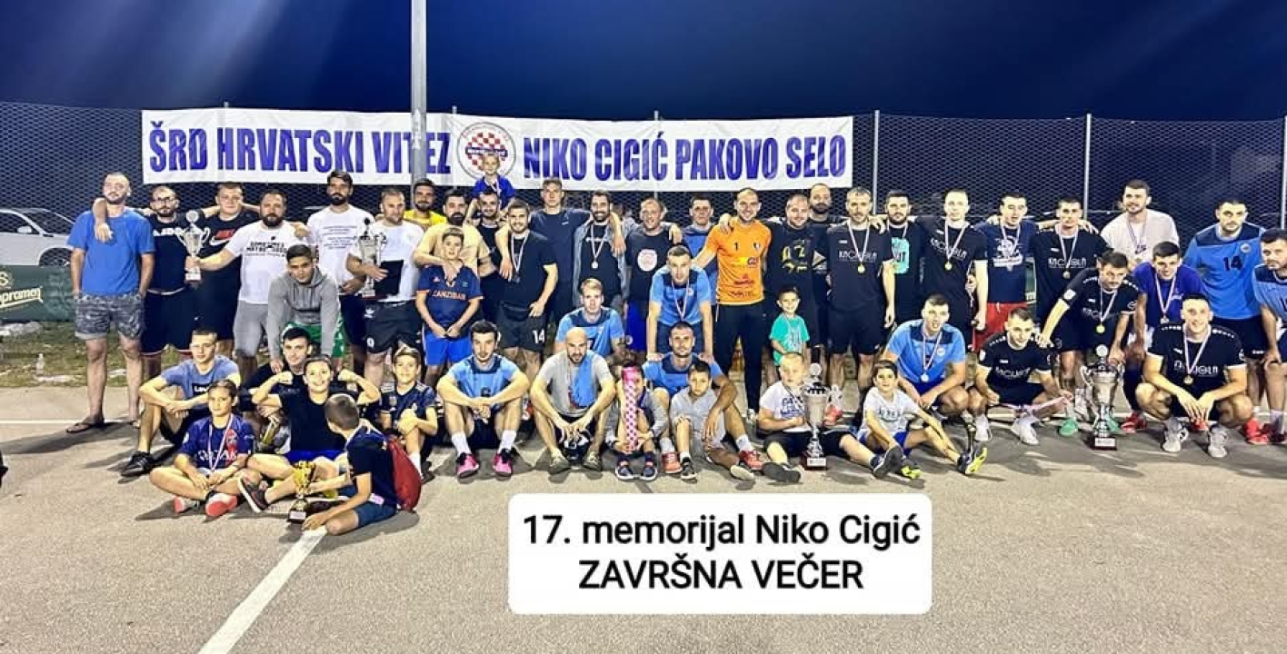 Memorijal 'Niko Cigić' u Pakovom Selu. Ove godine i dječji turnir