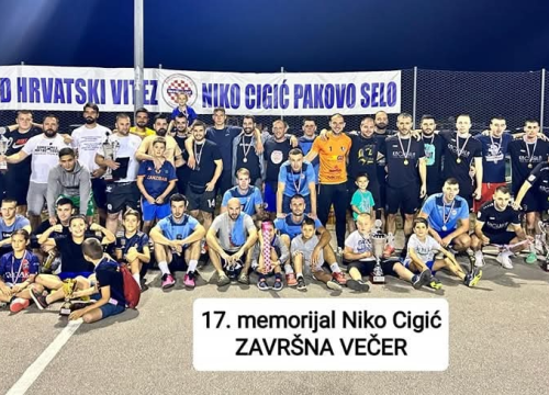 Fotografija 1 - Memorijal 'Niko Cigić' u Pakovom Selu. Ove godine i dječji turnir