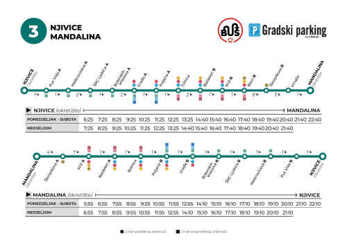 Fotografija 8 - Sezonski vozni red gradskih i prigradskih autobusa