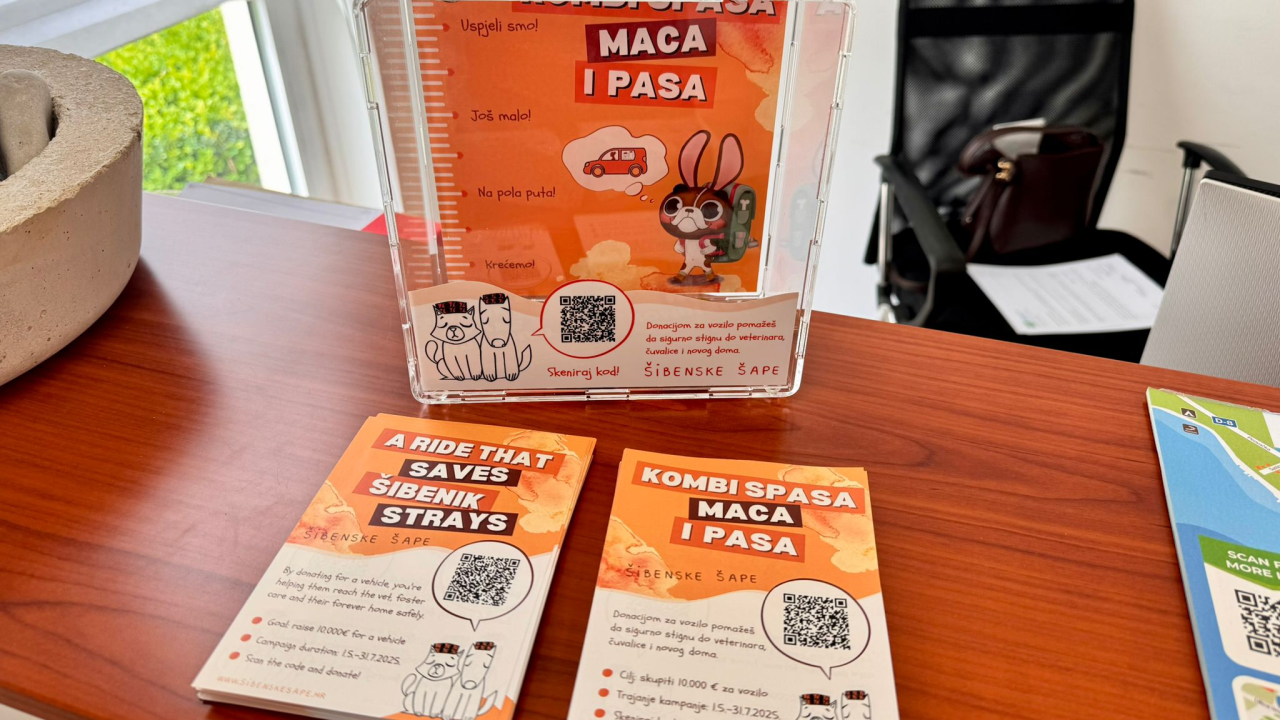 Šibenske šape objavile nove lokacije na kojima možete donirati za Kombi spasa maca i pasa