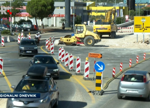 Čvor Mandalina pri završetku: Prometni kaos na ulazu u Šibenik odlazi u povijest