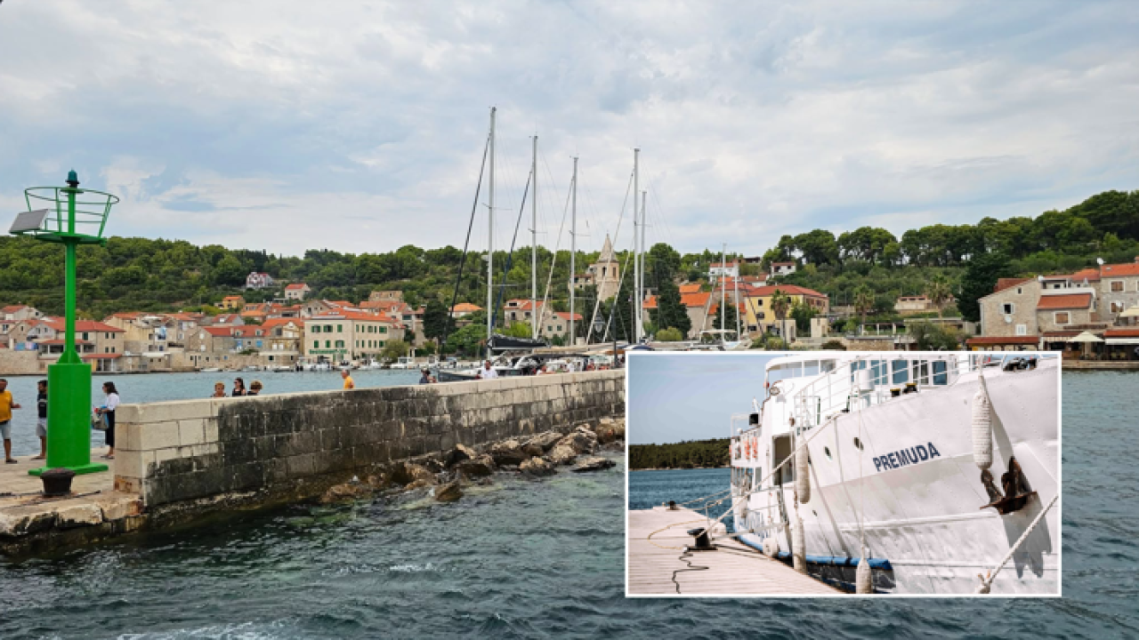 Zbog pada bokobrana brod od utorka navečer ne pristaje u Prvić Luku, mještani nezadovoljni, Lučka uprava problem će riješiti u petak