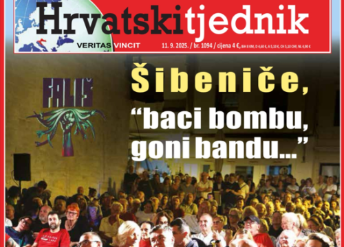 Ovo je nova naslovnica Hrvatskog tjednika: 'Šibeniče, 'baci bombu, goni bandu''