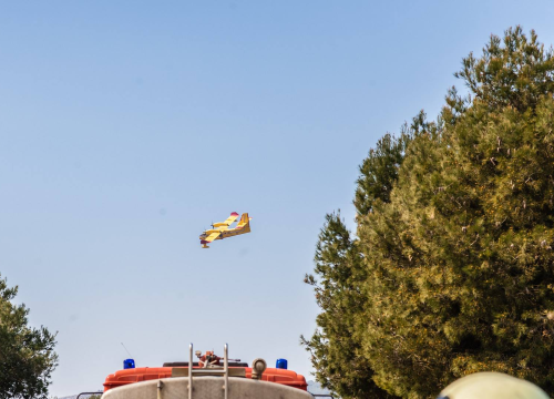 Žirjani sumnjaju da su za jučerašnji požar krive vojne vježbe