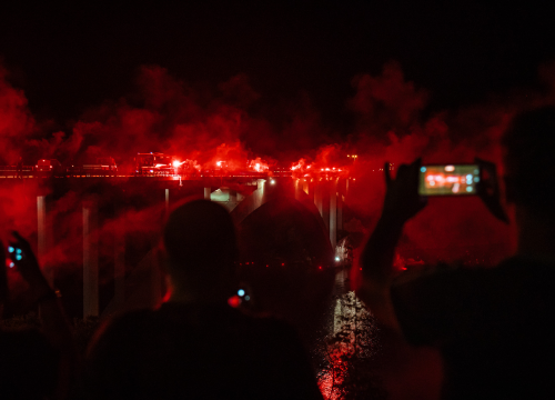 Fotografija 14 - Polaganjem vijenaca, komemoracijom, mimohodom i bakljadom obilježen 34. spomendan Rujanskog rata