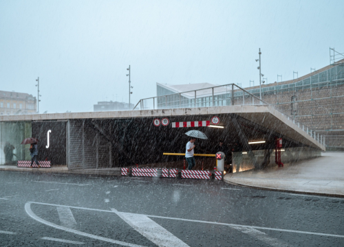 Fotografija 2 - FOTO Nevrijeme najviše problema izazvalo u Vodicama, čitatelji nam šalju fotografije poplavljenih cesta i parkirališta iz cijelog Šibenika